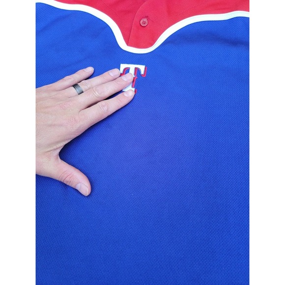 Texas Rangers NIKE Team Gear 2 Button Pullover Shirt Men's XXL - Picture 6 of 10
